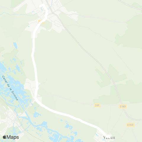 Hauts-de-France Car 80 - Lignes scolaires  map