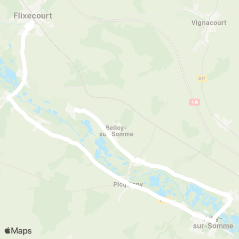 Hauts-de-France Car 80 - Lignes scolaires  map