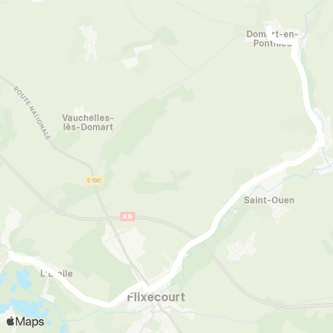 Hauts-de-France Car 80 - Lignes scolaires  map
