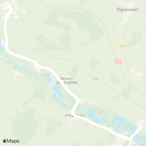 Hauts-de-France Car 80 - Lignes scolaires  map