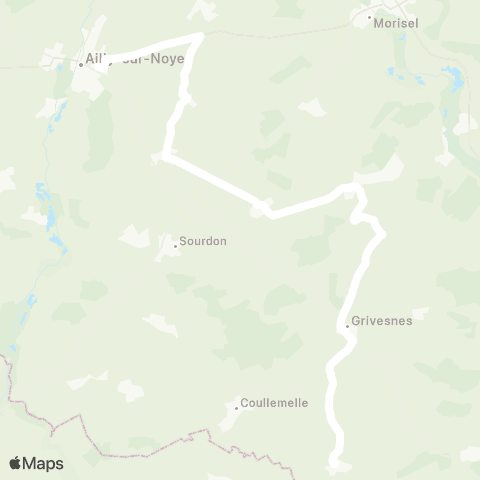 Hauts-de-France Car 80 - Lignes scolaires  map