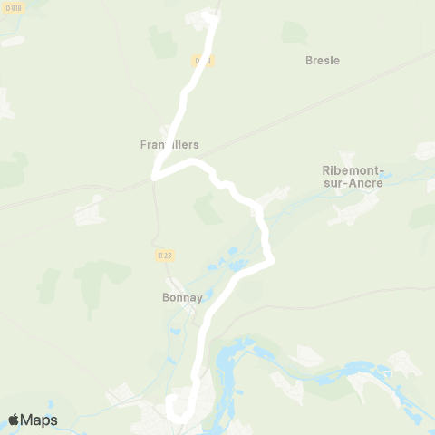 Hauts-de-France Car 80 - Lignes scolaires  map