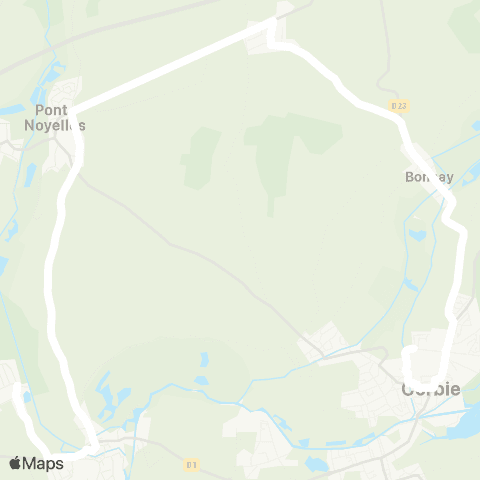 Hauts-de-France Car 80 - Lignes scolaires  map