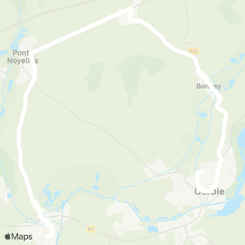 Hauts-de-France Car 80 - Lignes scolaires  map