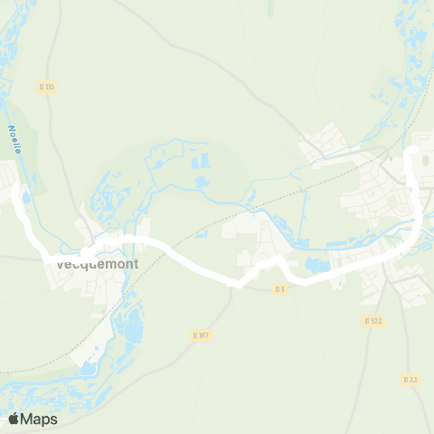 Hauts-de-France Car 80 - Lignes scolaires  map