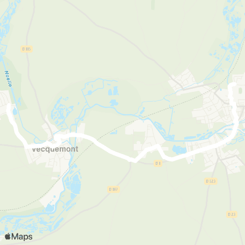 Hauts-de-France Car 80 - Lignes scolaires  map