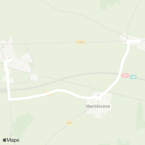 Hauts-de-France Car 80 - Lignes scolaires  map
