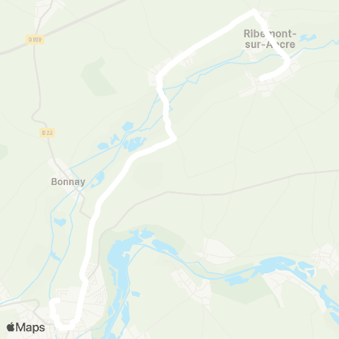 Hauts-de-France Car 80 - Lignes scolaires  map
