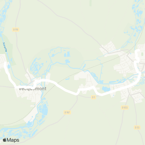Hauts-de-France Car 80 - Lignes scolaires  map