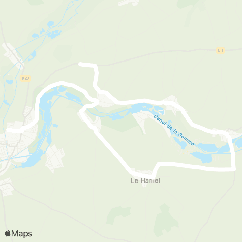 Hauts-de-France Car 80 - Lignes scolaires  map