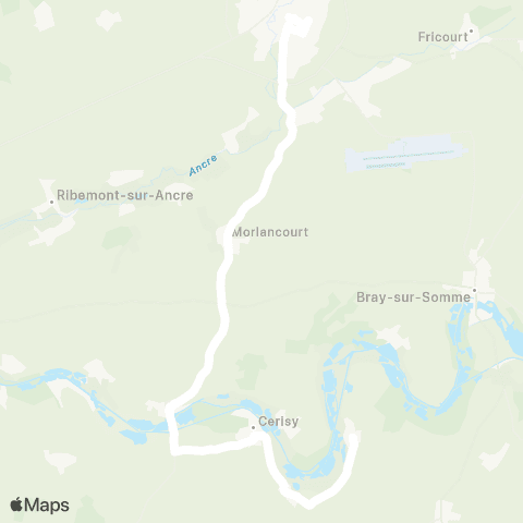Hauts-de-France Car 80 - Lignes scolaires  map