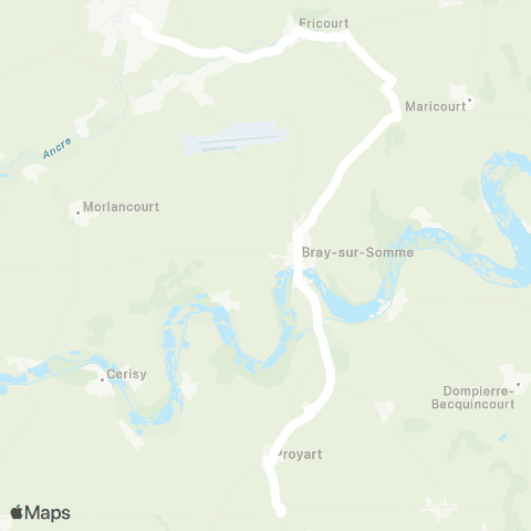 Hauts-de-France Car 80 - Lignes scolaires  map