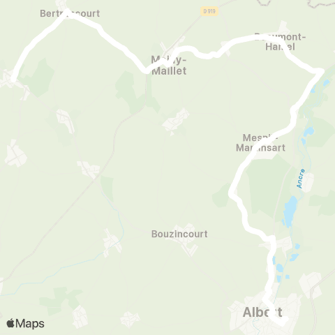 Hauts-de-France Car 80 - Lignes scolaires  map