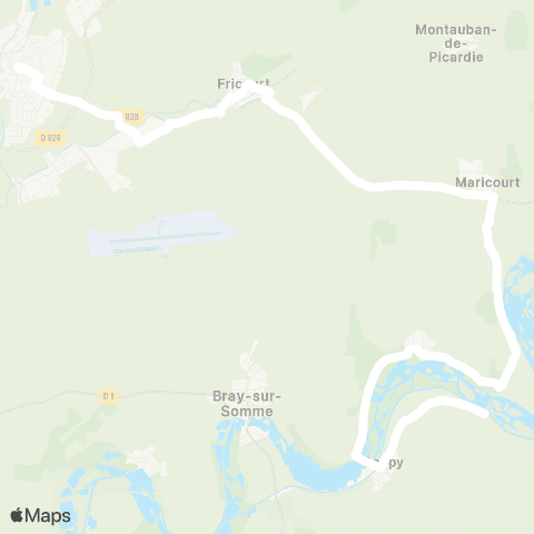 Hauts-de-France Car 80 - Lignes scolaires  map