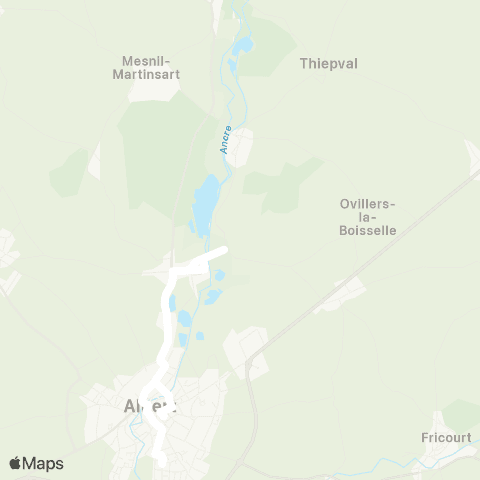 Hauts-de-France Car 80 - Lignes scolaires  map