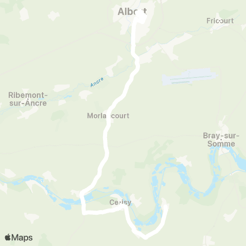 Hauts-de-France Car 80 - Lignes scolaires  map