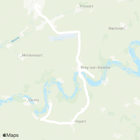 Hauts-de-France Car 80 - Lignes scolaires  map