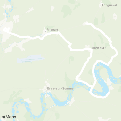 Hauts-de-France Car 80 - Lignes scolaires  map