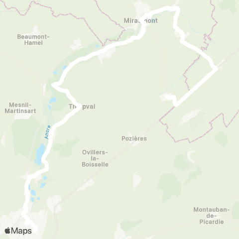 Hauts-de-France Car 80 - Lignes scolaires  map