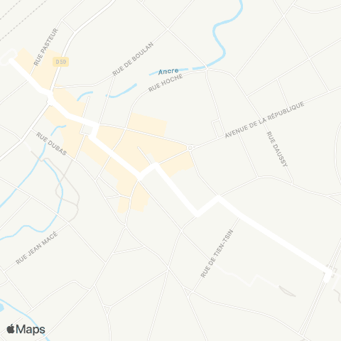 Hauts-de-France Car 80 - Lignes scolaires  map
