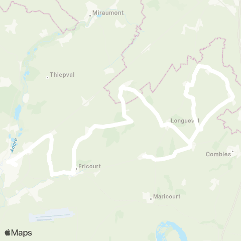 Hauts-de-France Car 80 - Lignes scolaires  map