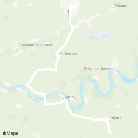Hauts-de-France Car 80 - Lignes scolaires  map
