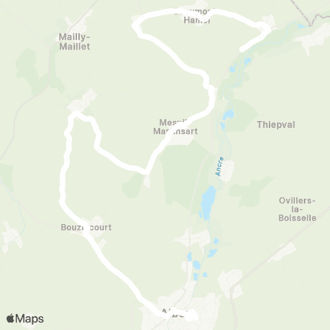 Hauts-de-France Car 80 - Lignes scolaires  map