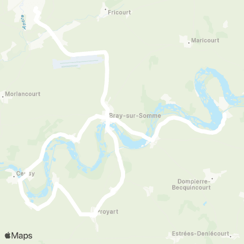 Hauts-de-France Car 80 - Lignes scolaires  map