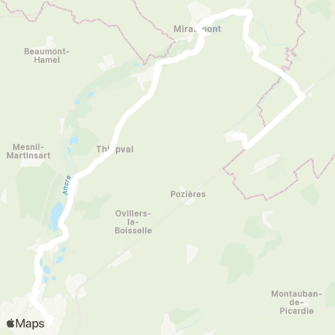 Hauts-de-France Car 80 - Lignes scolaires  map
