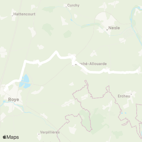 Hauts-de-France Car 80 - Lignes scolaires  map