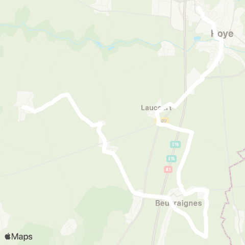 Hauts-de-France Car 80 - Lignes scolaires  map
