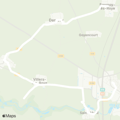 Hauts-de-France Car 80 - Lignes scolaires  map
