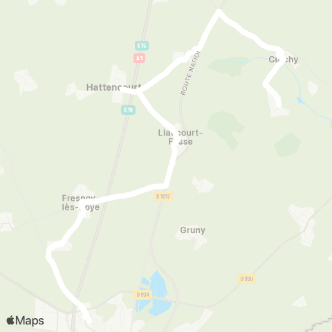 Hauts-de-France Car 80 - Lignes scolaires  map