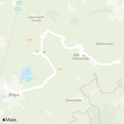 Hauts-de-France Car 80 - Lignes scolaires  map