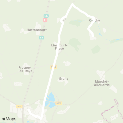 Hauts-de-France Car 80 - Lignes scolaires  map