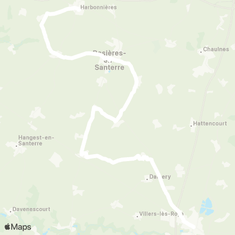 Hauts-de-France Car 80 - Lignes scolaires  map
