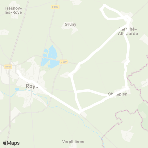 Hauts-de-France Car 80 - Lignes scolaires  map