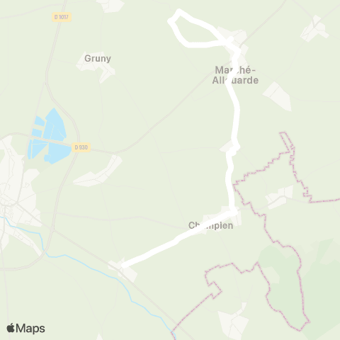 Hauts-de-France Car 80 - Lignes scolaires  map