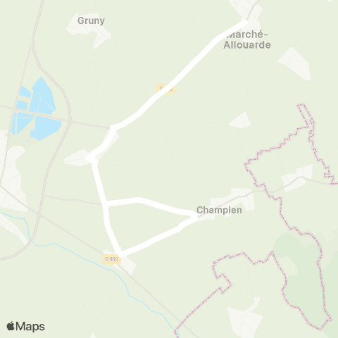 Hauts-de-France Car 80 - Lignes scolaires  map