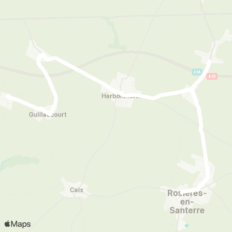 Hauts-de-France Car 80 - Lignes scolaires  map
