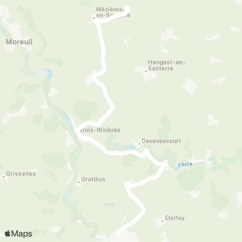 Hauts-de-France Car 80 - Lignes scolaires  map