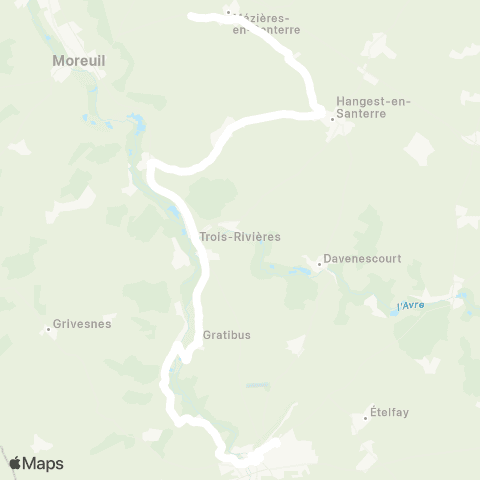 Hauts-de-France Car 80 - Lignes scolaires  map