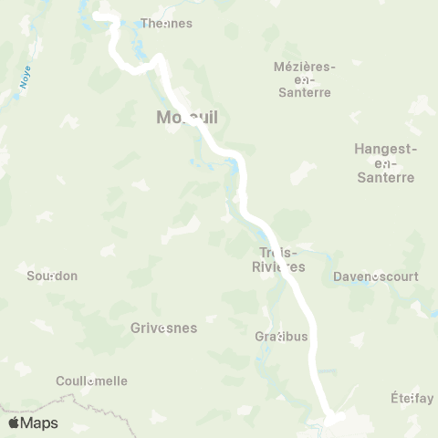 Hauts-de-France Car 80 - Lignes scolaires  map