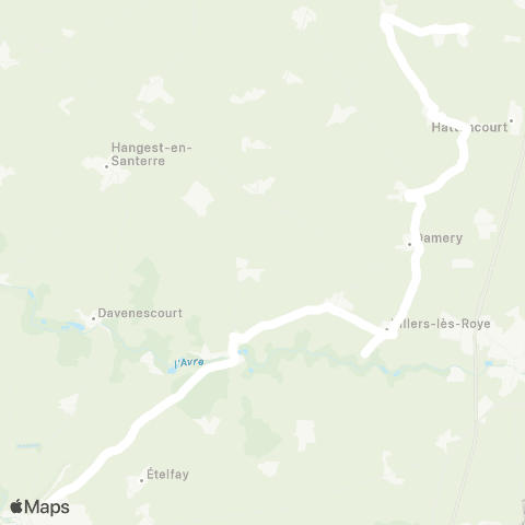 Hauts-de-France Car 80 - Lignes scolaires  map