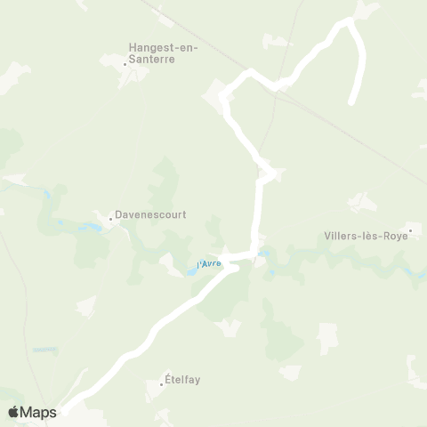 Hauts-de-France Car 80 - Lignes scolaires  map