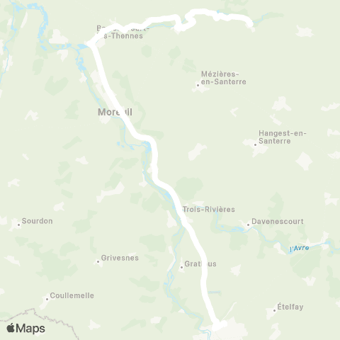 Hauts-de-France Car 80 - Lignes scolaires  map