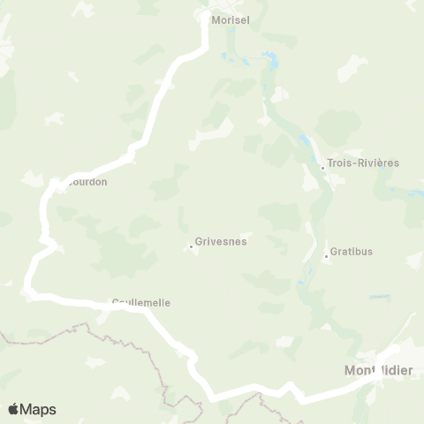 Hauts-de-France Car 80 - Lignes scolaires  map