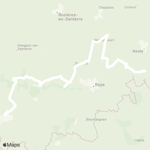 Hauts-de-France Car 80 - Lignes scolaires  map