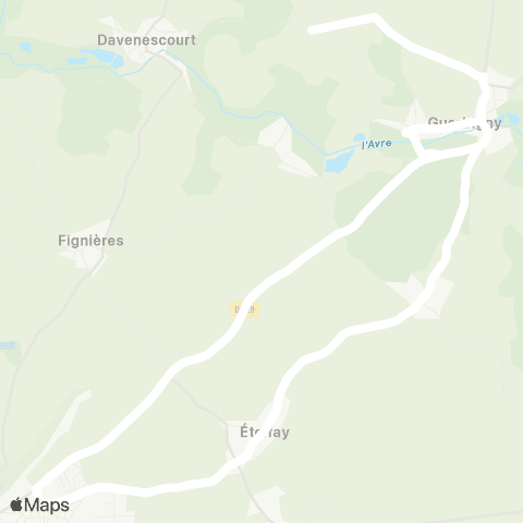 Hauts-de-France Car 80 - Lignes scolaires  map