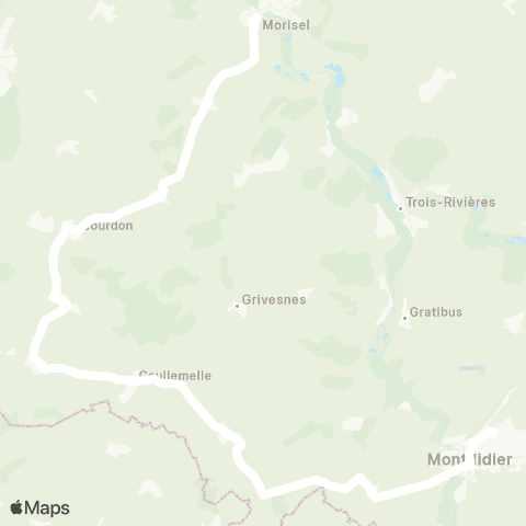 Hauts-de-France Car 80 - Lignes scolaires  map